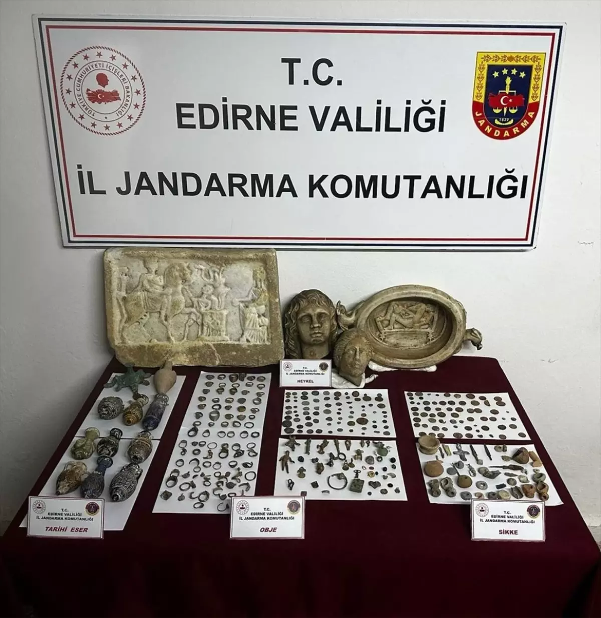 Edirne’de Tarihi Eser Operasyonu